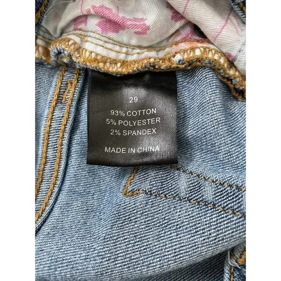 JOHNNY WAS Dallah Embroidered Skinny Jeans 29 Floral Boho Art To Wear Hippie - Picture 11 of 15